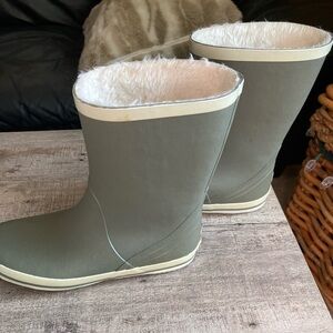 Faux-Fur Lined Waterproof Winter Boots - Dark Grey